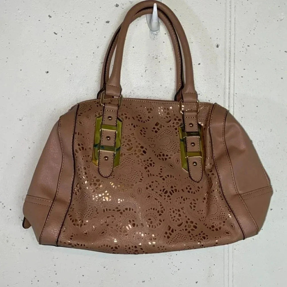 Apt 9 light brown‎ & metallic gold shoulder bag - Picture 1 of 7